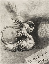 Frontispiece for El Moghreb al Aksa by Edmond Picard, 1889, Odilon Redon, French, 1840-1916,
