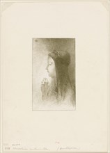Frontispiece for Chevaleries sentimentales by Ferdinand Hérold, 1893, Odilon Redon, French,