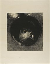 Auricular Cell, 1894, Odilon Redon, French, 1840-1916, France, Lithograph, with scraping on stone,