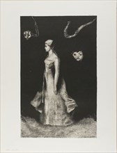 Obsession, 1894, Odilon Redon, French, 1840-1916, France, Lithograph in black on cream China paper