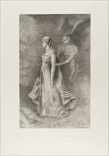Obsession, 1894, Odilon Redon, French, 1840-1916, France, Lithograph in black on light gray China