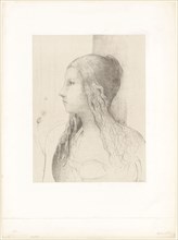Brünnhilde (Twilight of the Gods), 1894, Odilon Redon, French, 1840-1916, France, Lithograph in