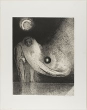 The Buddha, 1895, Odilon Redon, French, 1840-1916, France, Lithograph in black on cream China paper