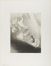 He Falls Head Foremost Into the Abyss, plate 17 of 24, 1896, Odilon Redon, French, 1840-1916,