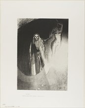 Death: It is I who make you serious, let us embrace each other, plate 20 of 24, 1896, Odilon Redon,