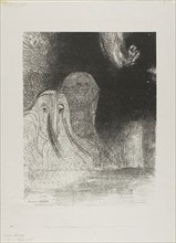I Have Sometimes Seen in the Sky What Seemed Like Forms of Spirits, plate 21 of 24, 1896, Odilon