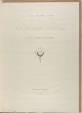 Title plate for La Maison Hantée, 1896, Odilon Redon, French, 1840-1916, France, Lithograph in