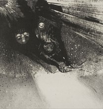 Larvae So Bloodless and So Hideous, plate 5 of 6, 1896, Odilon Redon, French, 1840-1916, France,