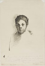 Arï, 1898, Odilon Redon, French, 1840-1916, France, Lithograph in black on heavy cream wove paper,