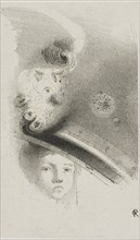 Untitled Trial Lithograph, 1900, Odilon Redon, French, 1840-1916, France, Lithograph in black on