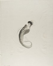 Untitled Trial Lithograph, 1900, Odilon Redon, French, 1840-1916, France, Lithograph in black on