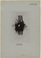 Cover/Frontispiece for Les Fleurs du Mal, plate 1 of 9, 1890, Odilon Redon, French, 1840-1916,