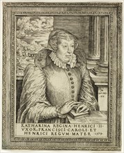 Catherine de’Medici, n.d., Marc Duval, French, c. 1530-1581, France, Engraving on ivory laid paper,