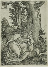 The Creation of Eve, plate one from Adam and Eve, 1540, Heinrich Aldegrever, German, 1502-c.1560,