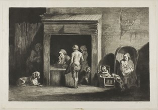 The Public Scribe, 1790, Jean Jacques de Boissieu (French, 1736-1810), after Jacob van Ruisdael