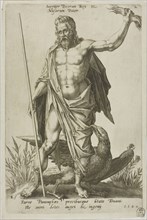 Jupiter, plate 2 from Parnassus Biceps, 1601, Robert Boissard (French, c. 1570–after 1597), after