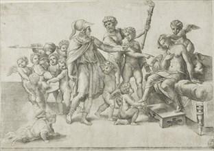 Alexander and Roxana, 16th century, Giovanni Jacopo Caraglio (Italian, 1500/05–1565), after