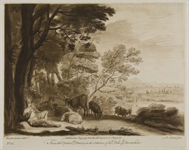 Shepherd Playing the Flute, 1774, Richard Earlom (British, 1743-1822), after Claude Lorrain