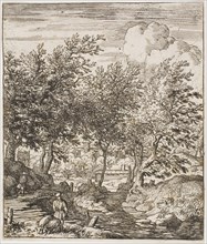 The Swineherd, n.d., Allart van Everdingen, Dutch, 1621-1675, Holland, Etching on paper, 127 x 107