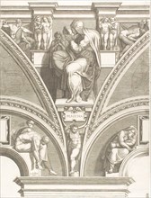 The Persian Sibyl, 1570/75, Giorgio Ghisi (Italian, 1520-1582), after Michelangelo Buonarroti