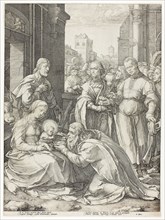 The Adoration of the Magi, plate five from The Birth and Early Life of Christ, c. 1593, Hendrick