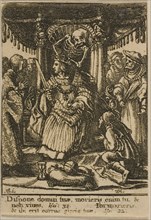 The Emperor and Death, 1651, Wenceslaus Hollar (Czech, 1607-1677), after Hans Holbein the younger