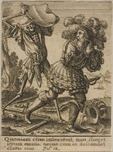The Count and Death, 1651, Wenceslaus Hollar (Czech, 1607-1677), after Hans Holbein the younger