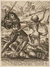 The Knight and Death, from The Dance of Death, 1651, Wenceslaus Hollar (Czech, 1607-1677), after