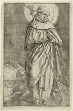 Saint Dominic, c. 1514, Lucas van Leyden, Netherlandish, c. 1494-1533, Netherlands, Engraving in