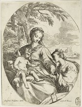 The Mystic Marriage of Saint Catherine, c. 1625, Carlo Maratti, Italian, 1625-1713, Italy, Etching