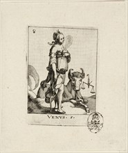 Venus, plate five from Der VII Planeten, n.d., Conrad Meyer, Swiss, 1618-1689, Switzerland, Etching