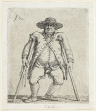 Beggar Man, 1787, Jean-Pierre Norblin de la Gourdaine, French, 1745-1830, France, Etching in black