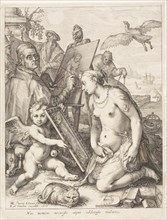 The Painter, 1616, Jan Saenredam (Netherlandish, 1565-1607), after Hendrick Goltzius (Dutch,