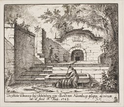 The Beautiful Fountain Near Schönburg, 1743, Johann Alexander Thiele, German, 1685-1752, Germany,