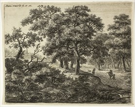 The Group of Four Trees, n.d., Anthoni Waterlo, Dutch, 1609-1690, Holland, Etching on paper, 138 x
