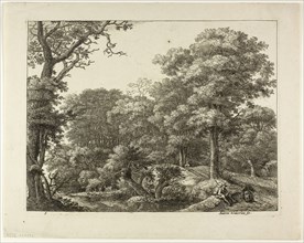 The Wayfarer Resting in the Forest, n.d., Anthoni Waterlo, Dutch, 1609-1690, Holland, Etching on
