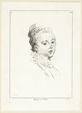 Woman’s Head (turned to left), n.d., Anne Claude Philippe Caylus, French, 1692-1765, France,