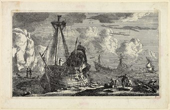 Merchant Ships, 1643/68, Reinier Zeeman (Reinier Nooms), Dutch, c. 1623-c. 1664, Netherlands,