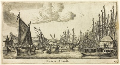 Bickers Island, c. 1655, Reinier Zeeman (Reinier Nooms), Dutch, c. 1623-c. 1664, Holland, Etching