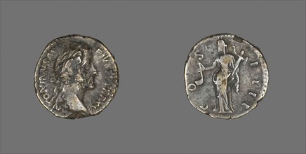 Denarius (Coin) Portraying Emperor Antoninus Pius, AD 151/152, Roman, Roman Empire, Silver, Diam. 1