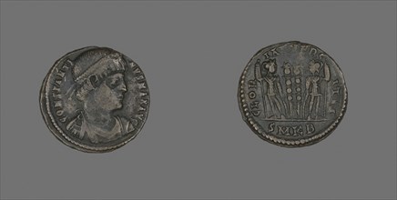 Coin Portraying Emperor Constantine I, AD 331/334, Roman, minted in Cyzicus, Asia Minor (now