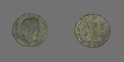 Coin Portraying Emperor Emperor Constantine I, AD 307/337, Roman, Roman Empire, Bronze, Diam. 1.9