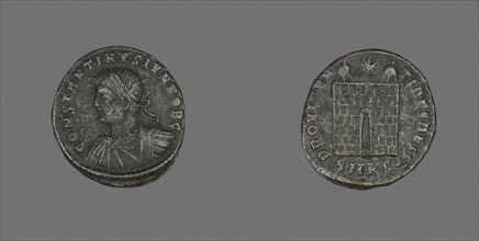 Coin Portraying Emperor Constantine I, AD 307/337, Roman, minted in Cyzicus, Roman Empire, Bronze,