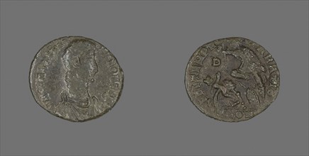 Coin Portraying Emperor Constantius II, AD 337/361, Roman, minted in Arles, Roman Empire, Bronze,