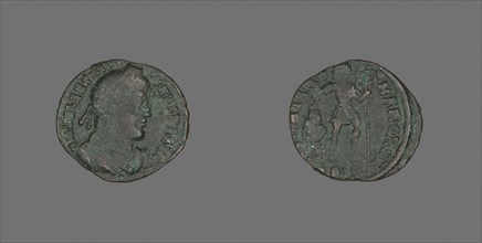Coin Portraying Emperor Valentinian I, AD 364/375, Roman, Roman Empire, Bronze, Diam. 1.8 cm, 1.84
