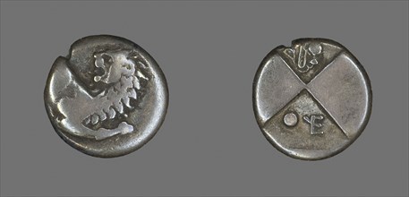 Hemidrachm (Coin) Depicting a Lion, late 5th century BC, Thracian, minted in Chersonesus, Roman