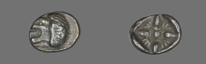 Diobol (Coin) Depicting a Lion, early 5th century BC, Greek, minted in Miletus, Ionia, Roman