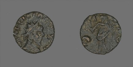 Coin Portraying the Radiate Bust of an Emperor, 3rd century AD, Roman, Roman Empire, Bronze, Diam.
