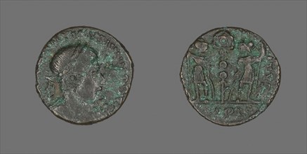 Coin Portraying Emperor Constantine II, before AD 337, Roman, Roman Empire, Bronze, Diam. 1.4 cm, 1