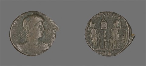 Coin Portraying Emperor Constantine II, AD 324/361, Roman, Roman Empire, Bronze, Diam. 1.6 cm, 1.51